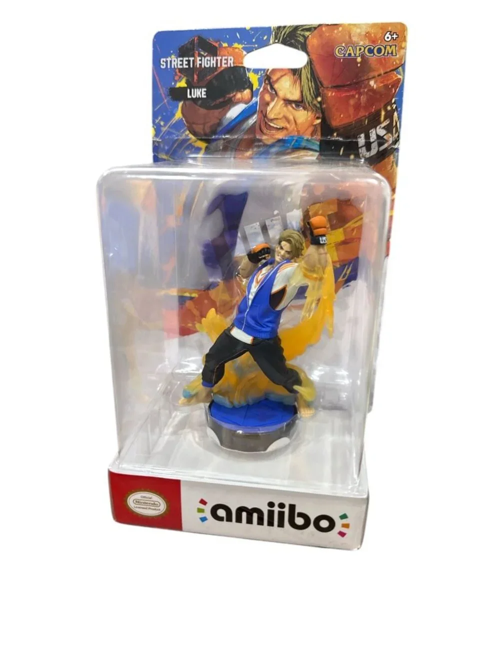 Street Fighter Luke Amiibo Figure Capcom Nintendo Collectible New In Box